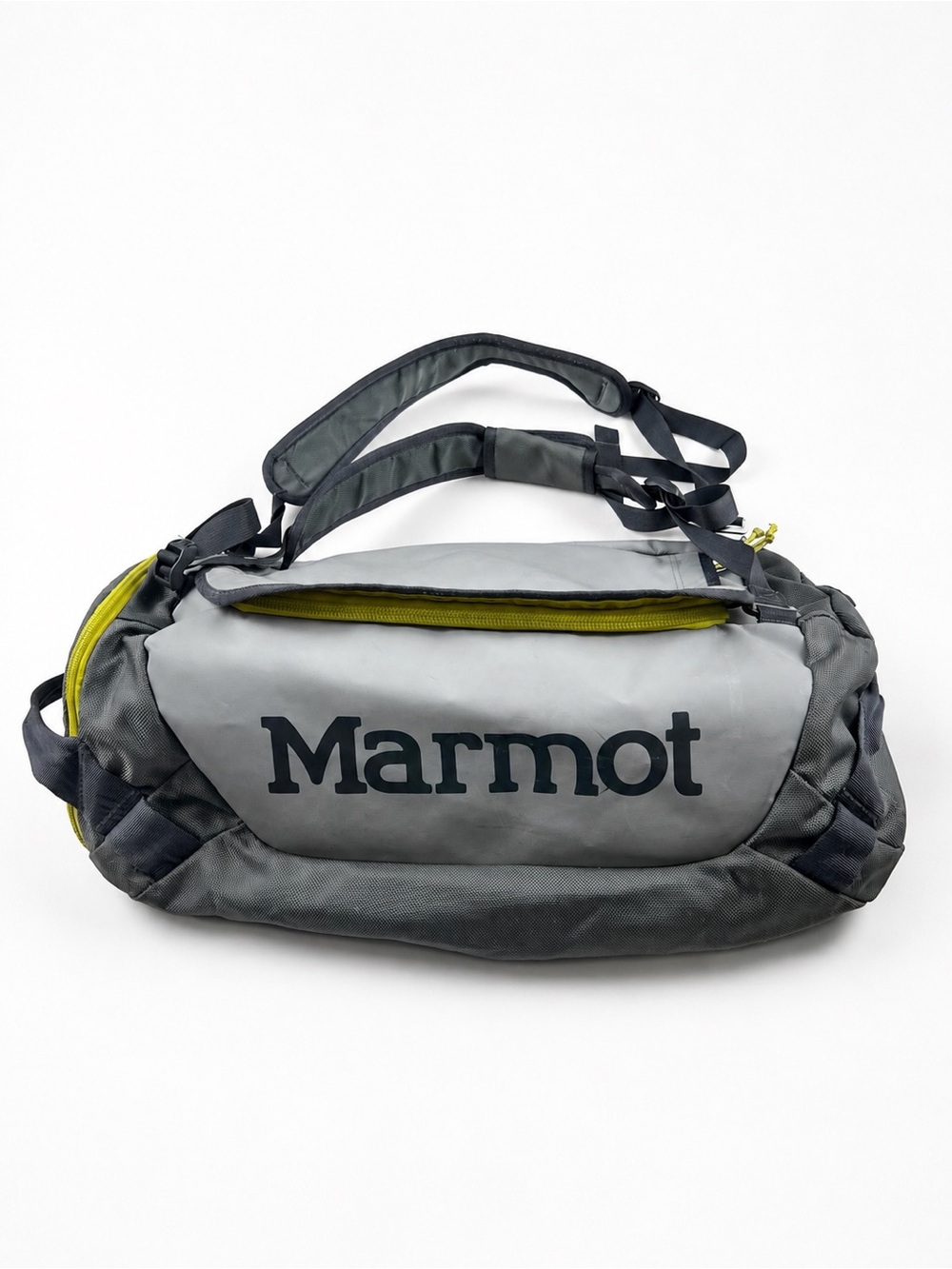 Marmot Long Hauler Duffel Small 35L Convertible Backpack Travel Bag Gray